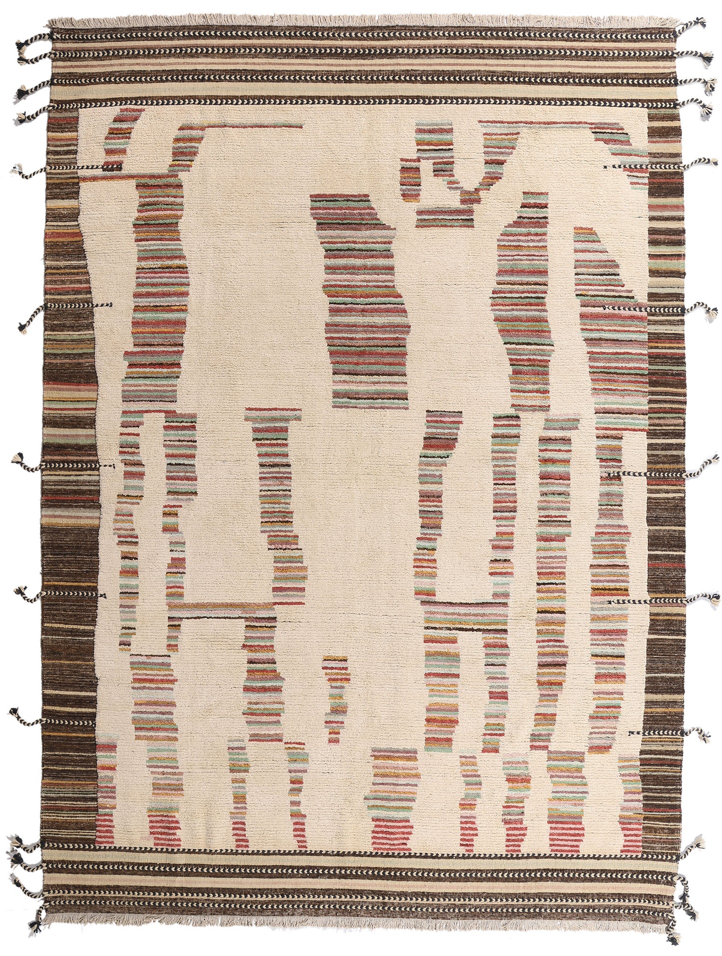 10 x 14 - Ivory New Pakistani Moroccan Rug - 81180