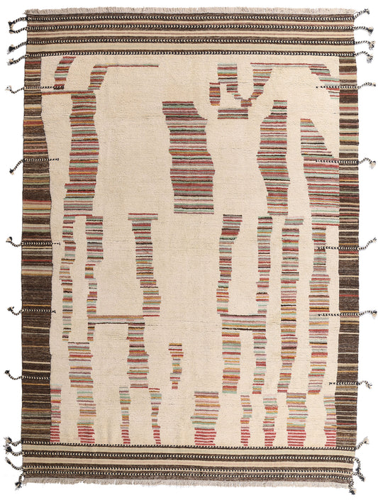 10 x 14 - Ivory New Pakistani Moroccan Rug - 81180