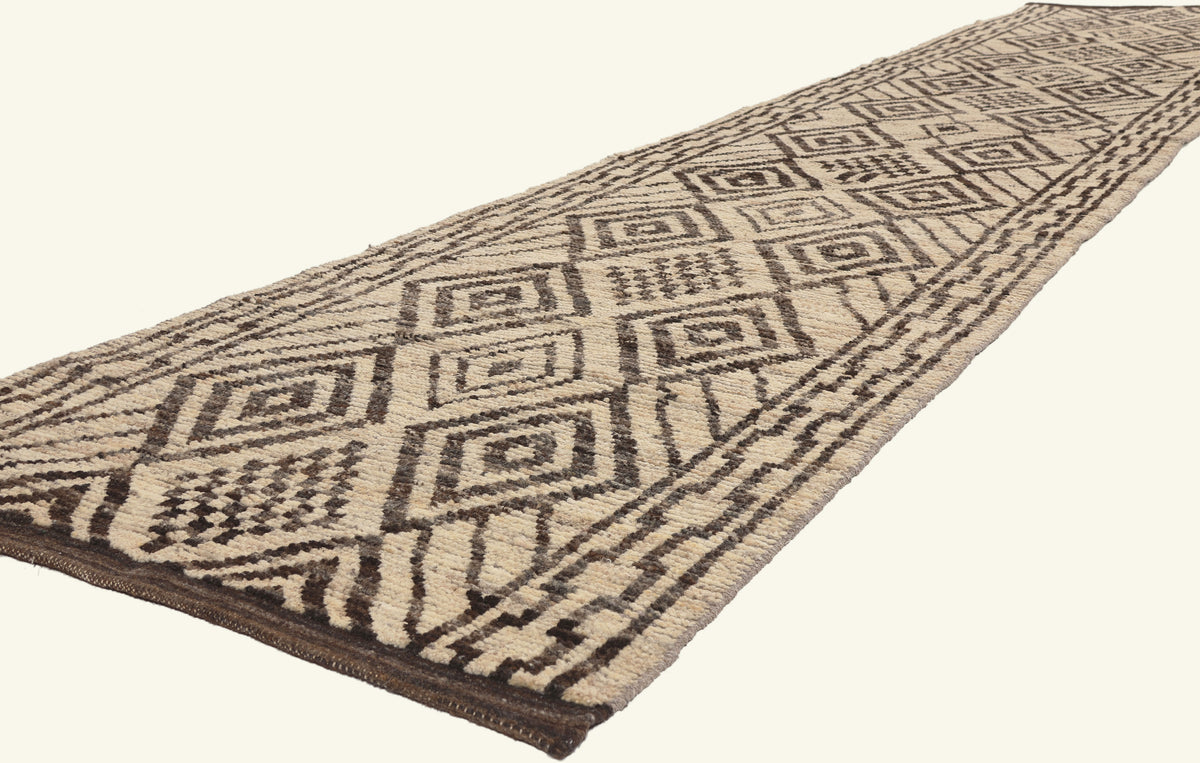 3 x 16 - Beige New Pakistani Moroccan Rug - 81182