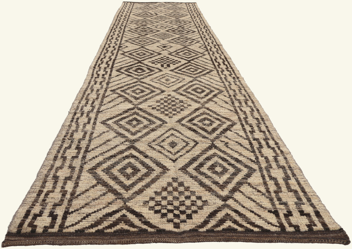 3 x 16 - Beige New Pakistani Moroccan Rug - 81182