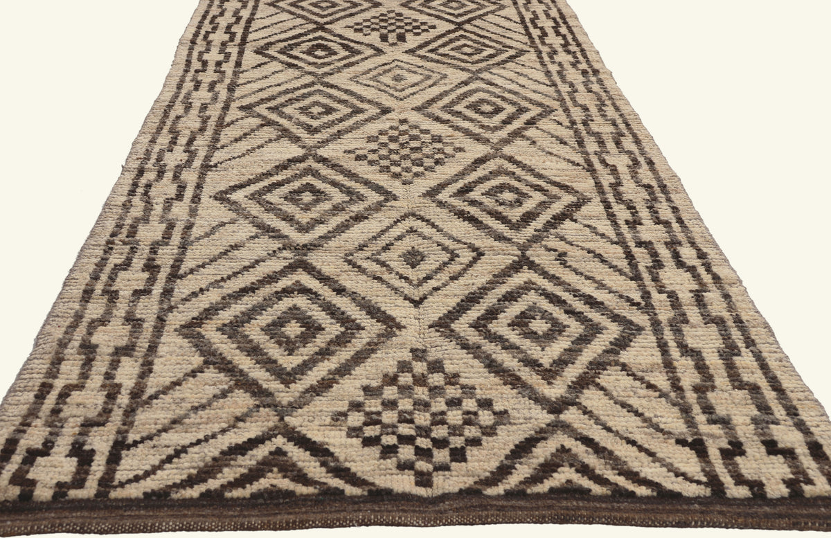 3 x 16 - Beige New Pakistani Moroccan Rug - 81182