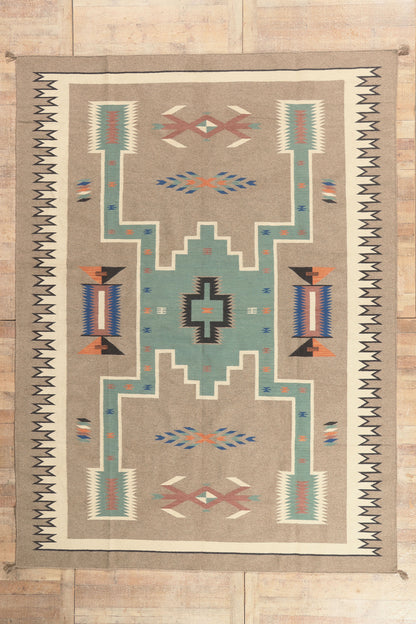 9 x 12 - Tan New Pakistani Kilim Rug - 81183