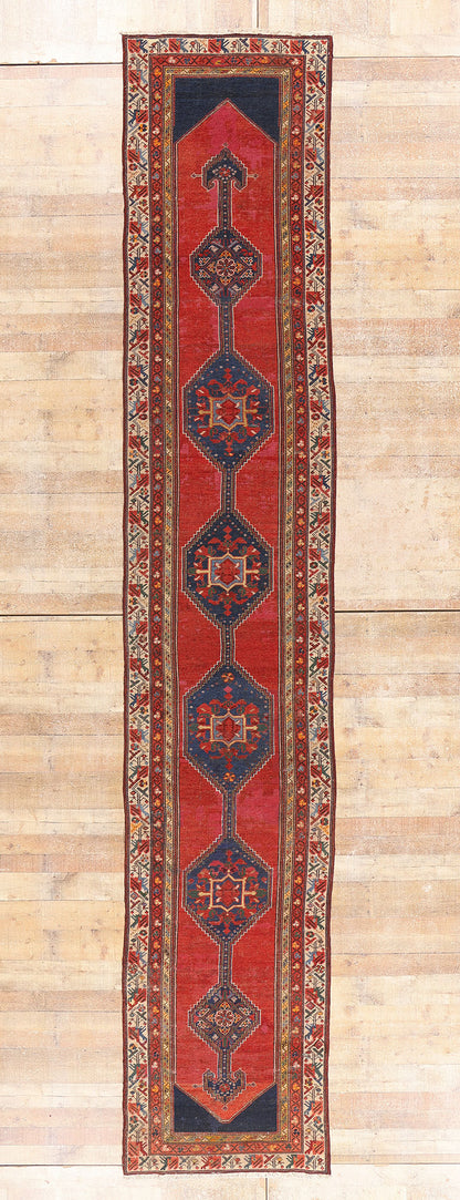 3 x 17 - Red Antique Persian Malayer Rug - 90042