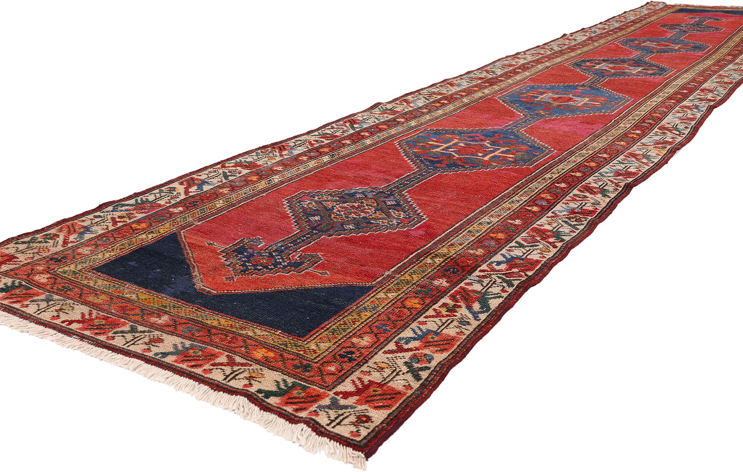 3 x 17 - Red Antique Persian Malayer Rug - 90042