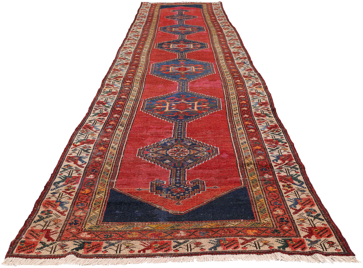 3 x 17 - Red Antique Persian Malayer Rug - 90042