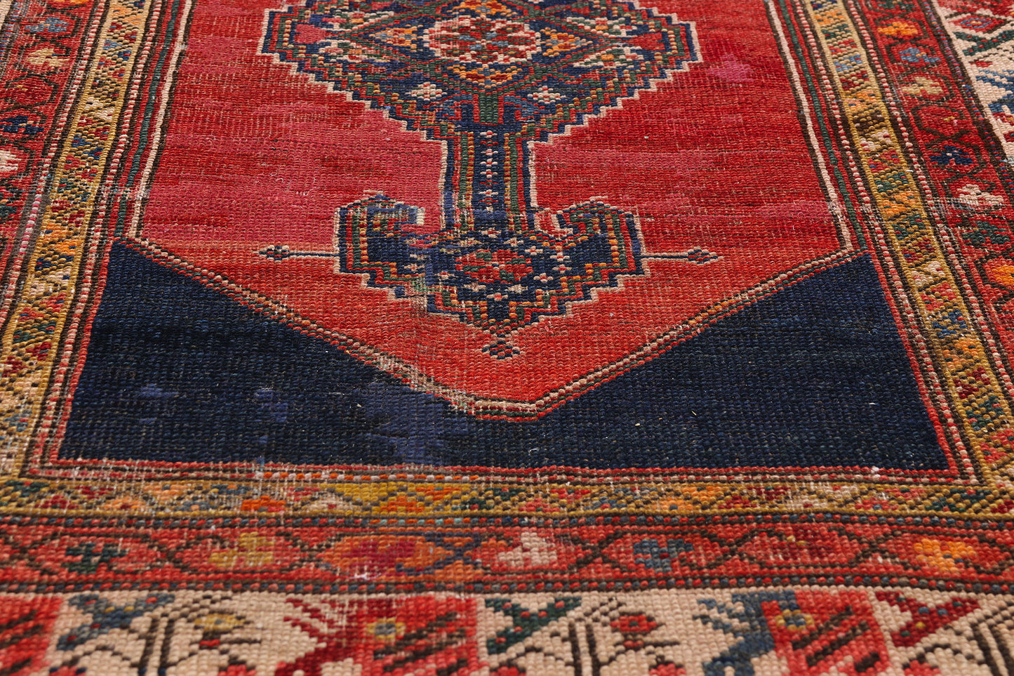 3 x 17 - Red Antique Persian Malayer Rug - 90042