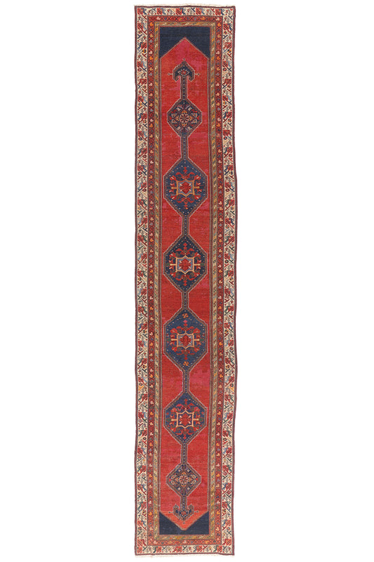 3 x 17 - Red Antique Persian Malayer Rug - 90042