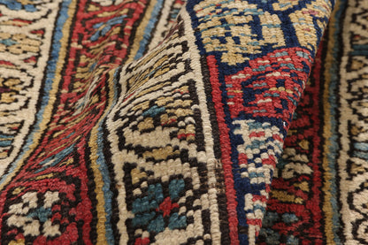 3 x 12 - Navy Blue Antique Persian Kurd Rug - 90043