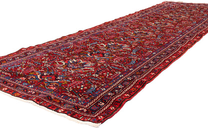 3 x 11 - Red Antique Persian Heriz Rug - 90045