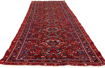 3 x 11 - Red Antique Persian Heriz Rug - 90045