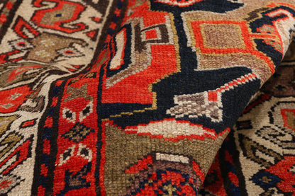 3 x 16 - Navy Blue Antique Persian Malayer Rug - 90046