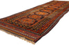 4 x 13 - Brown Antique Persian Kurd Rug - 90048