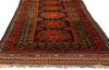 4 x 13 - Brown Antique Persian Kurd Rug - 90048
