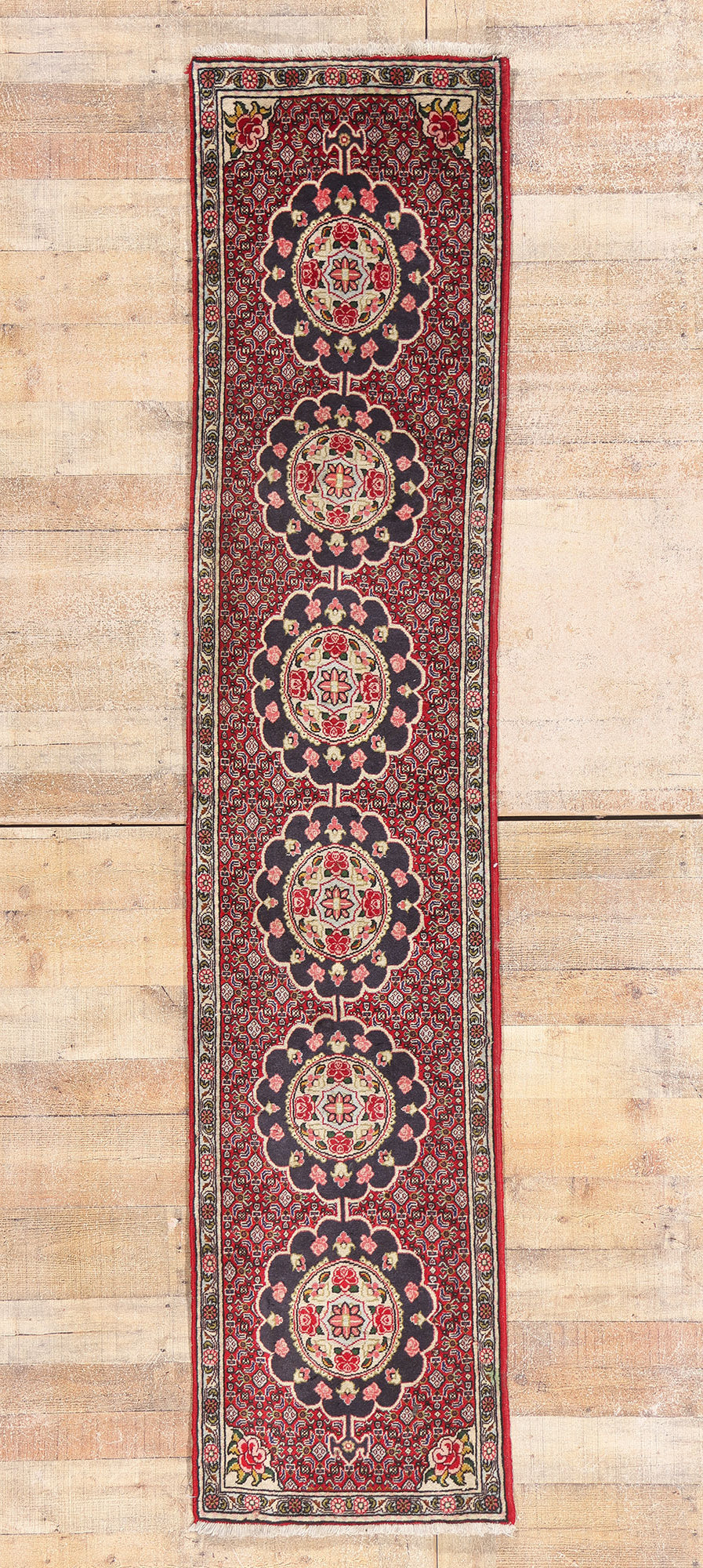 2 x 8 - Red Antique Persian Bijar Rug - 90050