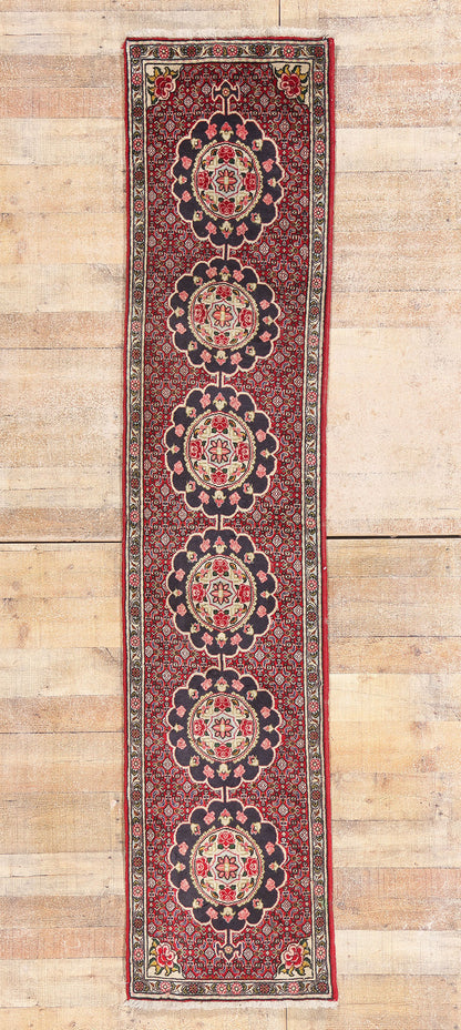 2 x 8 - Red Antique Persian Bijar Rug - 90050