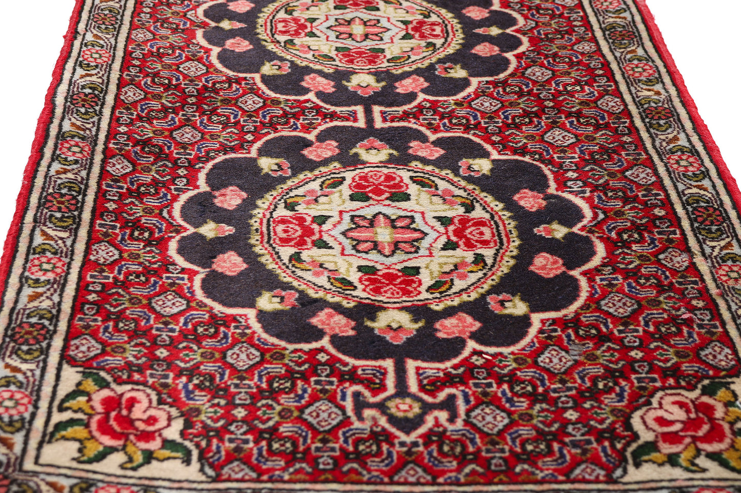 2 x 8 - Red Antique Persian Bijar Rug - 90050