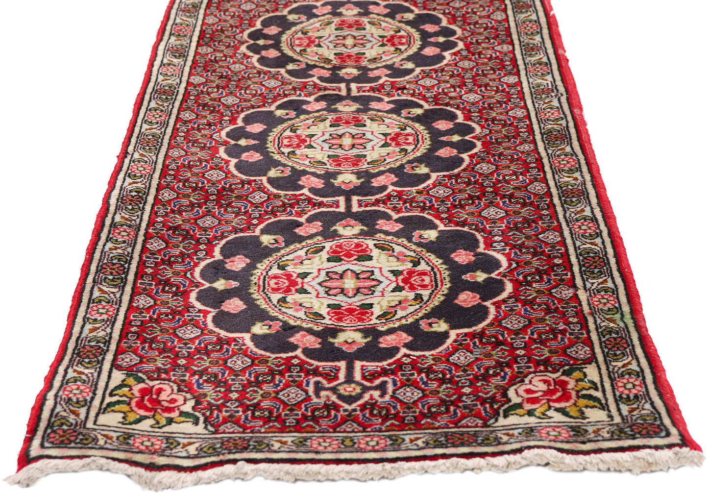 2 x 8 - Red Antique Persian Bijar Rug - 90050