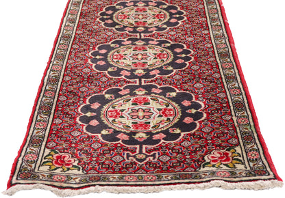 2 x 8 - Red Antique Persian Bijar Rug - 90050