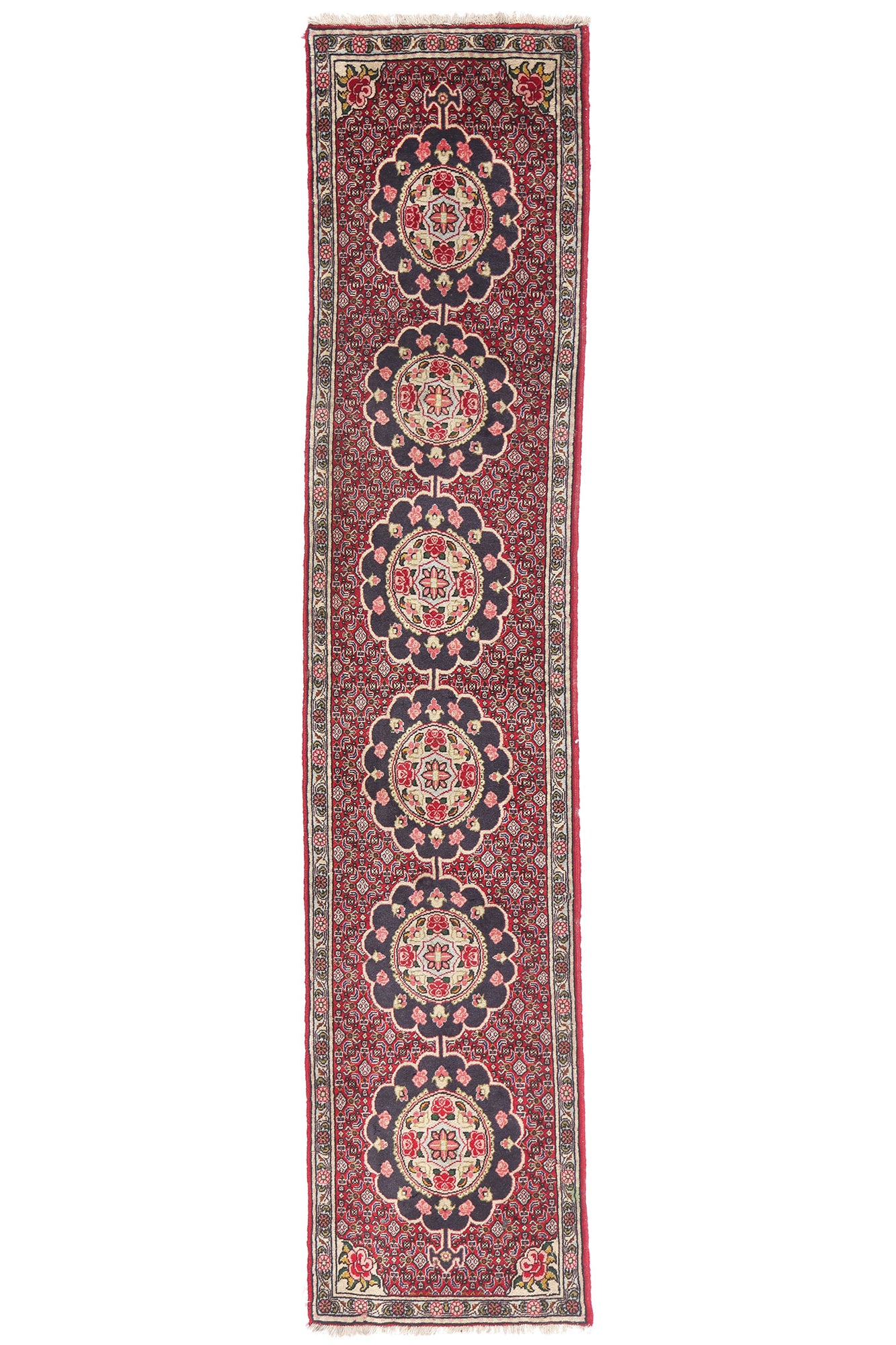 2 x 8 - Red Antique Persian Bijar Rug - 90050