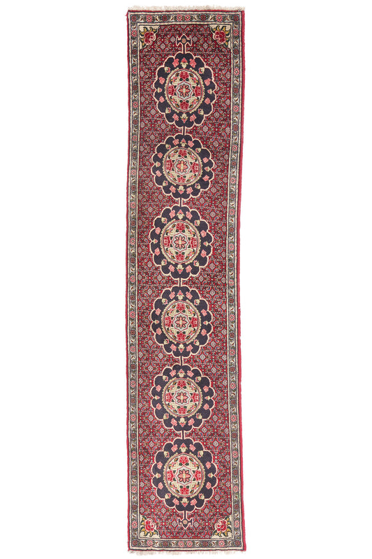 2 x 8 - Red Antique Persian Bijar Rug - 90050
