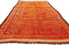 4 x 11 - Orange Vintage Taznakht Moroccan Rug - 90051