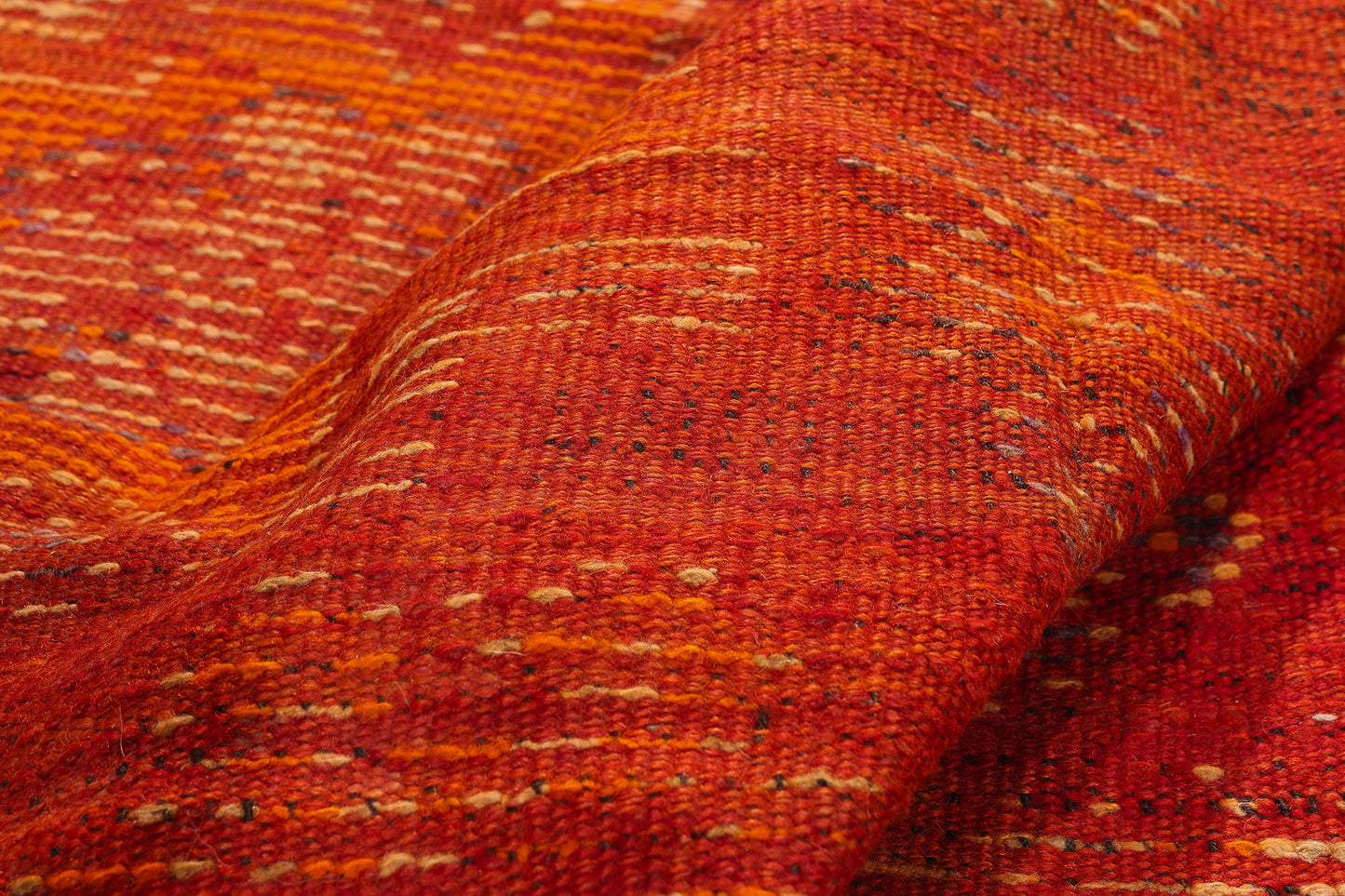 4 x 11 - Orange Vintage Taznakht Moroccan Rug - 90051