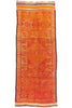 4 x 11 - Orange Vintage Taznakht Moroccan Rug - 90051