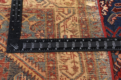 3 x 20 - Navy Blue Antique Persian Malayer Rug - 90052