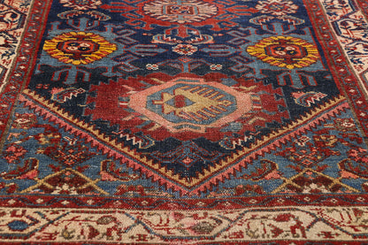 3 x 20 - Navy Blue Antique Persian Malayer Rug - 90052
