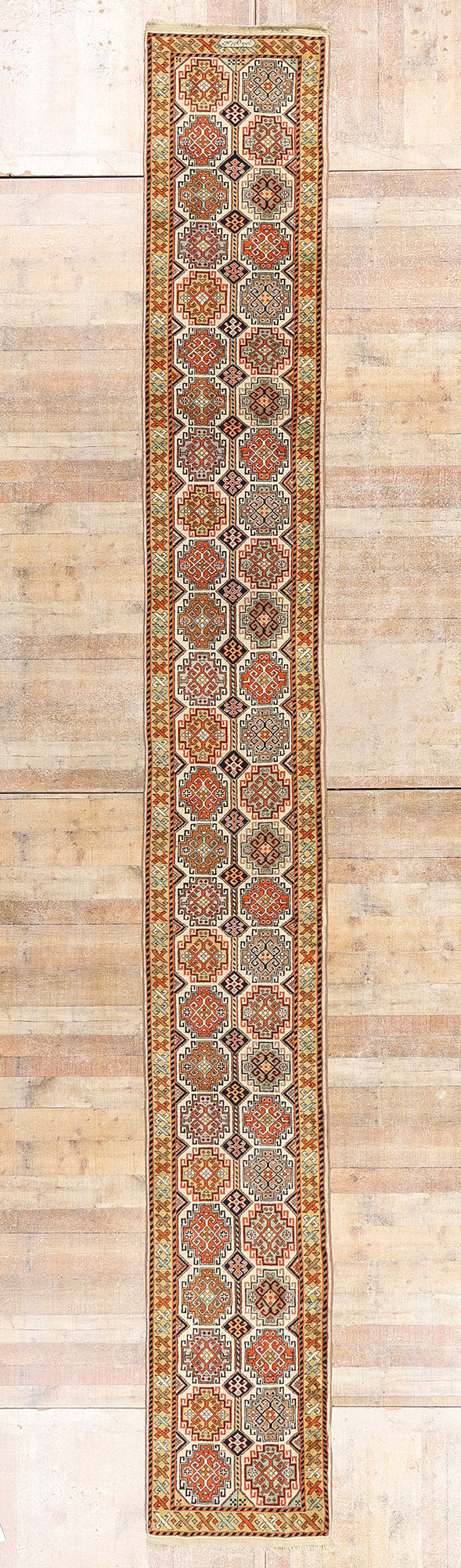 2 x 20 - Ivory Vintage Turkish Konya Rug - 90053