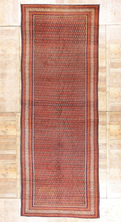 7 x 20 - Brown Antique Persian Malayer Rug - 90055