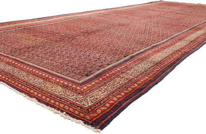 7 x 20 - Brown Antique Persian Malayer Rug - 90055