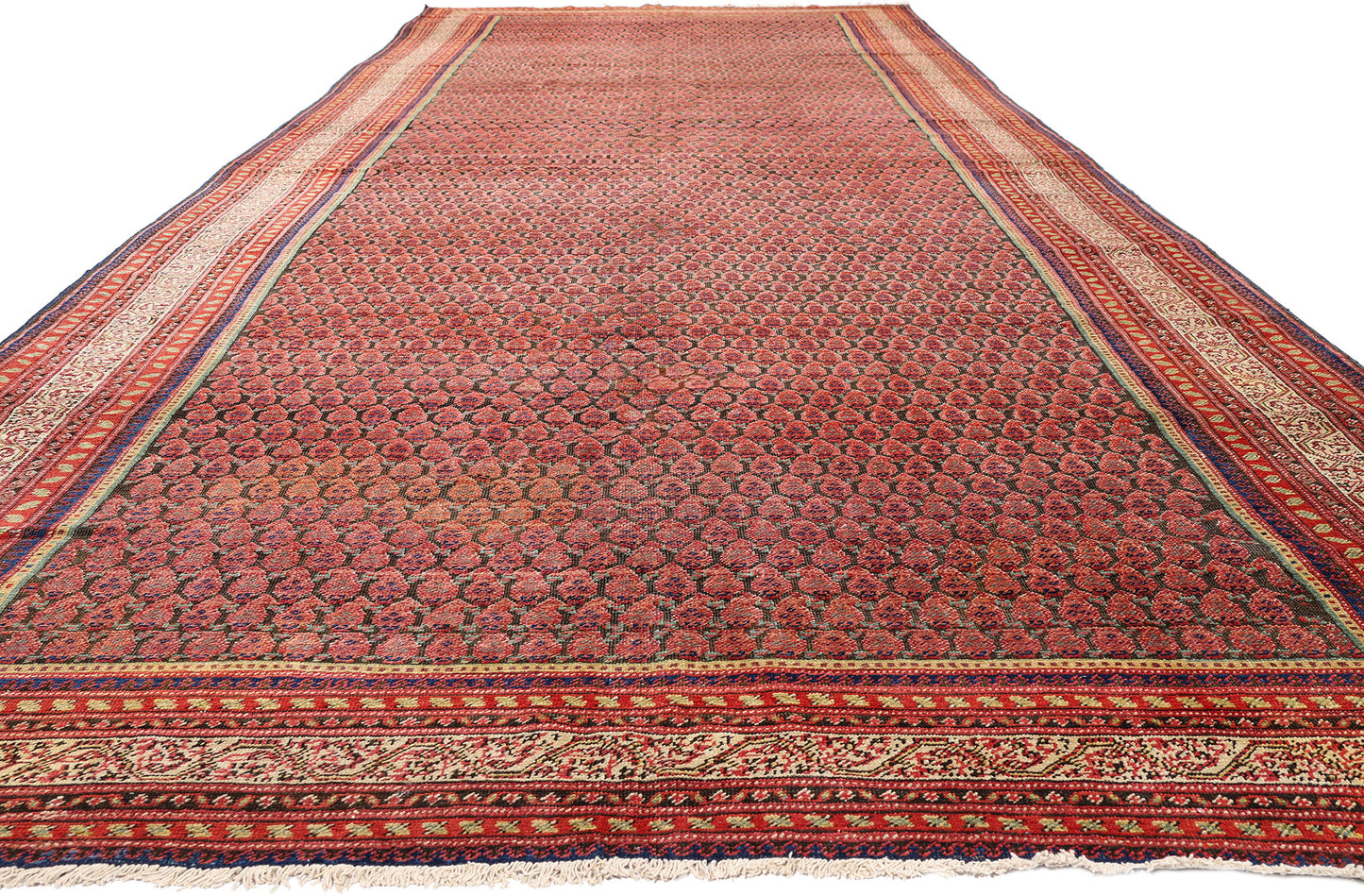 7 x 20 - Brown Antique Persian Malayer Rug - 90055