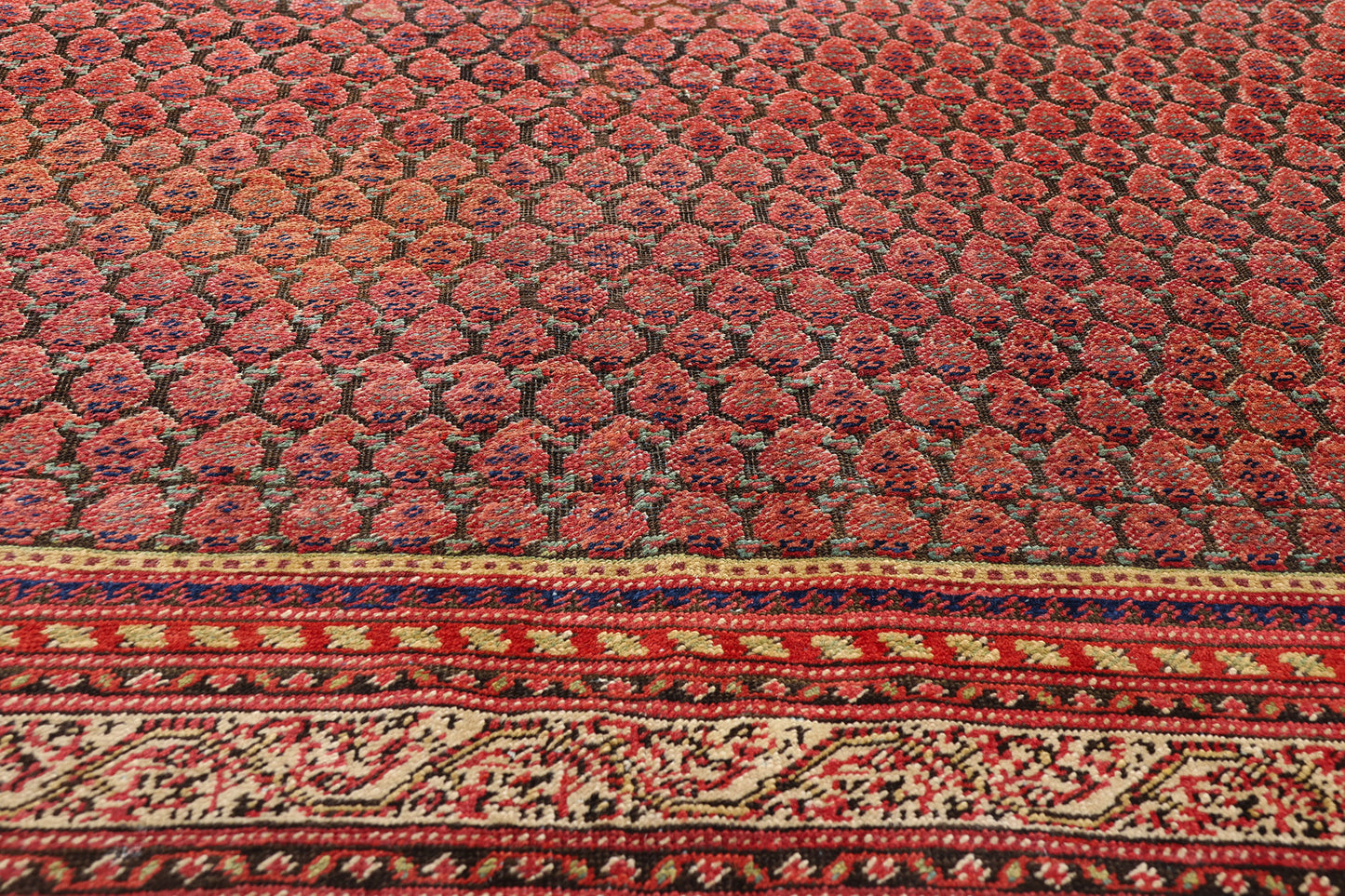 7 x 20 - Brown Antique Persian Malayer Rug - 90055