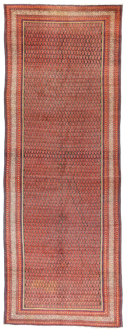 7 x 20 - Brown Antique Persian Malayer Rug - 90055