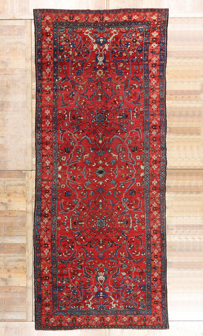 7 x 17 - Red Antique Persian Malayer Rug - 90057