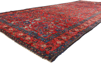 7 x 17 - Red Antique Persian Malayer Rug - 90057