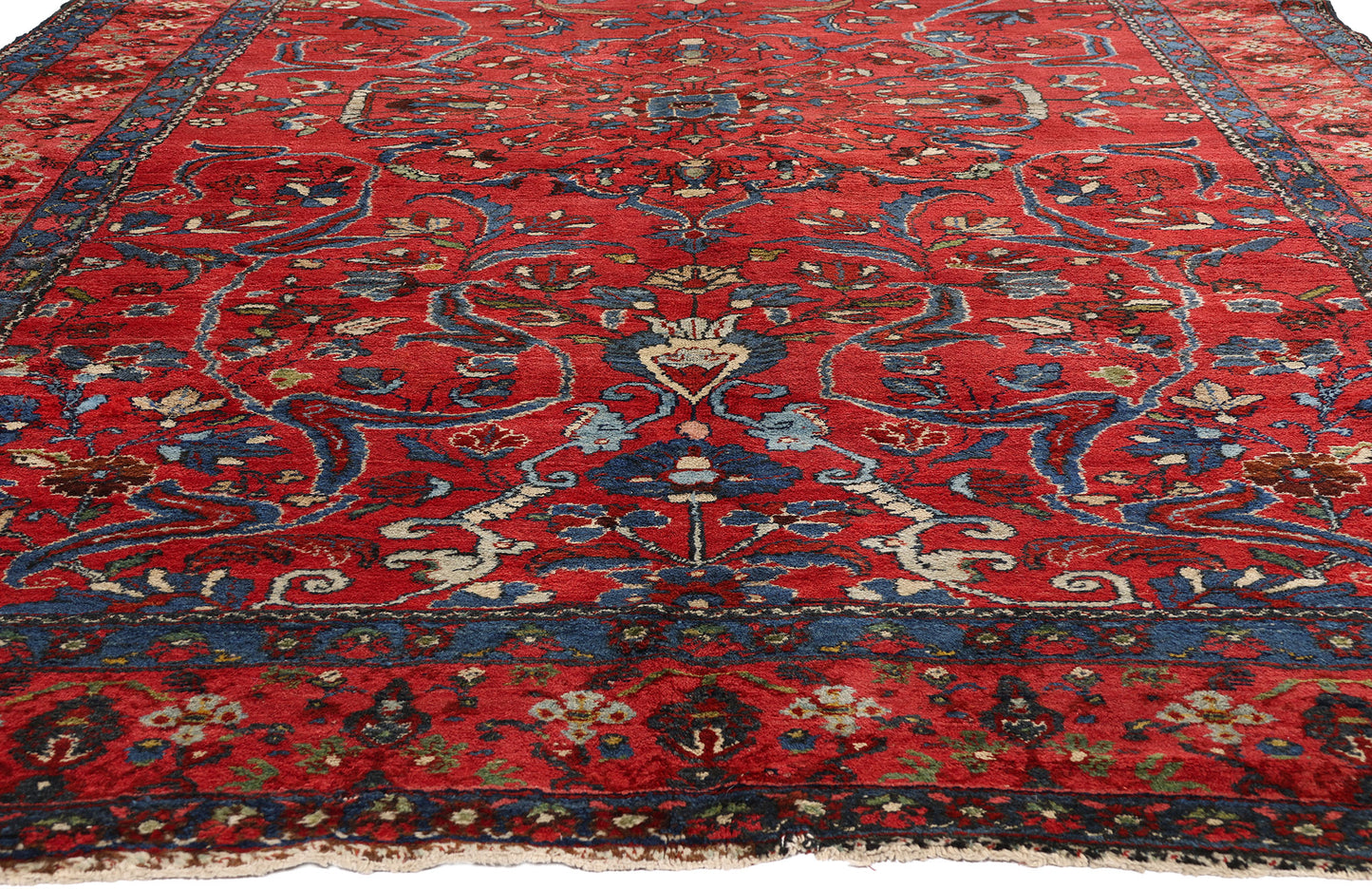 7 x 17 - Red Antique Persian Malayer Rug - 90057
