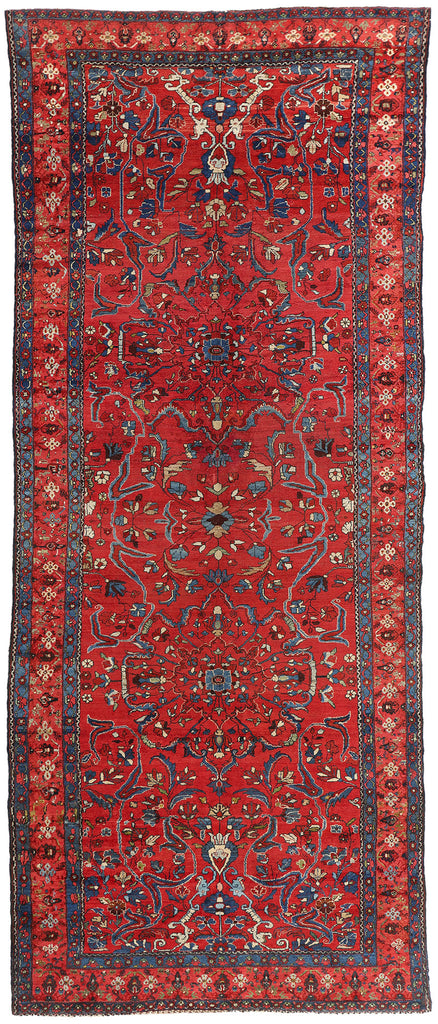 7 x 17 - Red Antique Persian Malayer Rug - 90057