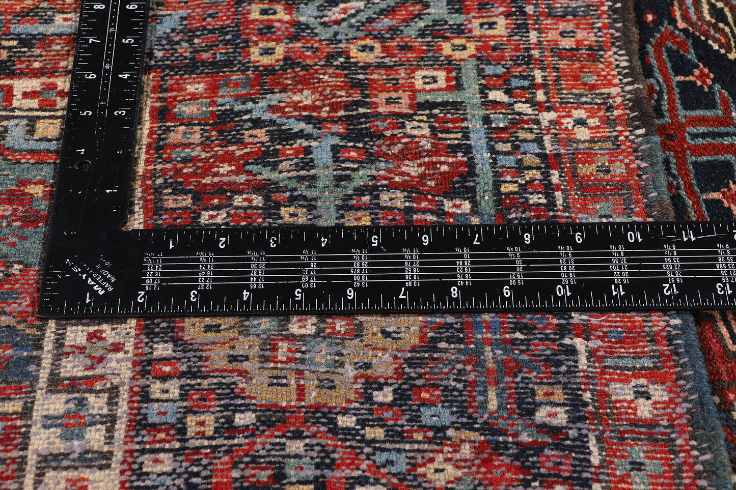 4 x 12 - Red Antique Persian Heriz Rug - 90059