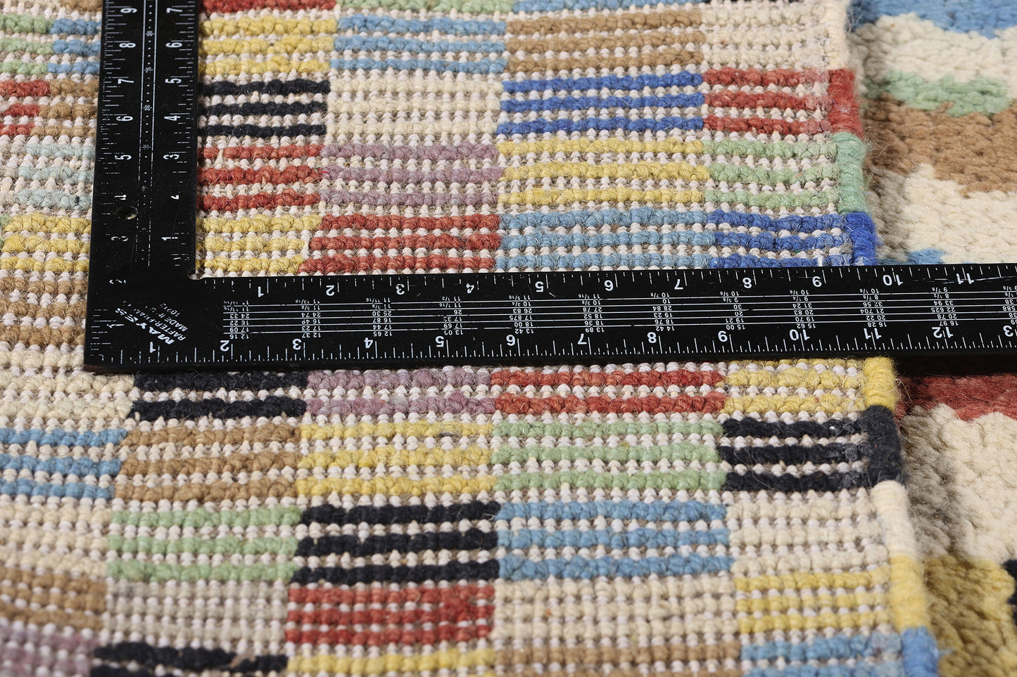11 x 14 Chromatic Bauhaus Modern Moroccan Rug 81122