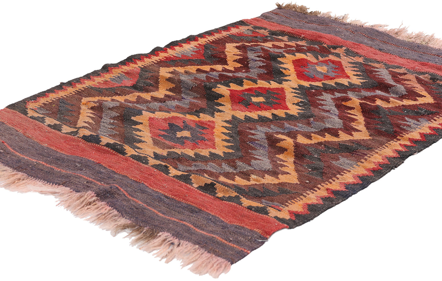 2 x 3 Antique Afghan Kilim Rug 79069