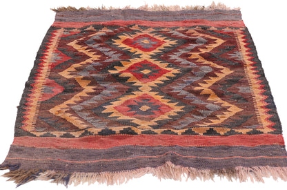 2 x 3 Antique Afghan Kilim Rug 79069