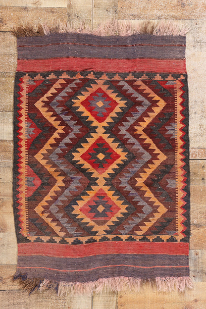 2 x 3 Antique Afghan Kilim Rug 79069