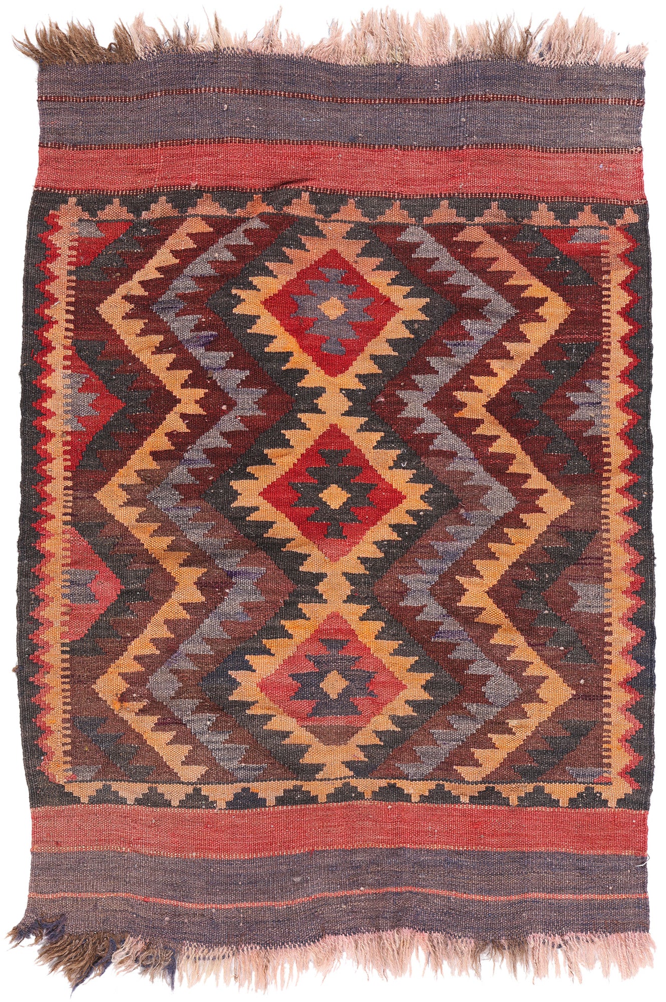 2 x 3 Antique Afghan Kilim Rug 79069