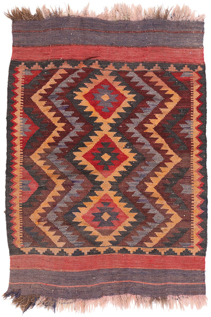 2 x 3 Antique Afghan Kilim Rug 79069