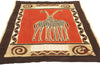 3 x 5 Vintage African Giraffe Batik Tapestry 79089
