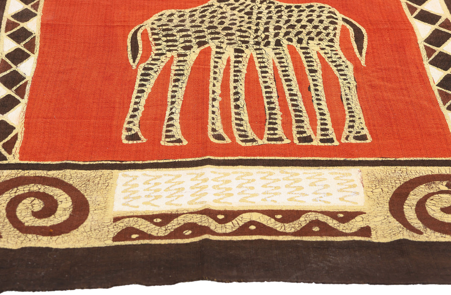 3 x 5 Vintage African Giraffe Batik Tapestry 79089