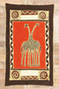 3 x 5 Vintage African Giraffe Batik Tapestry 79089