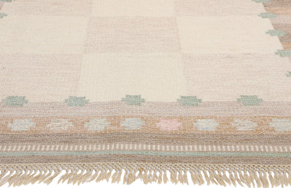 5 x 8 Anna Johanna Angstrom Vintage Swedish Rollakan Rug 79028